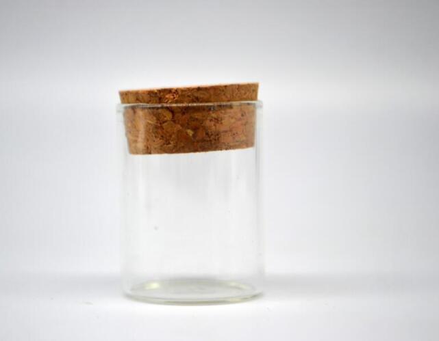 10pcs 30*40mm Cute Mini Clear Cork Stopper Glass wishing Bottles Vials Jars Containers Small diy Wishing Bottle vase Terrarium