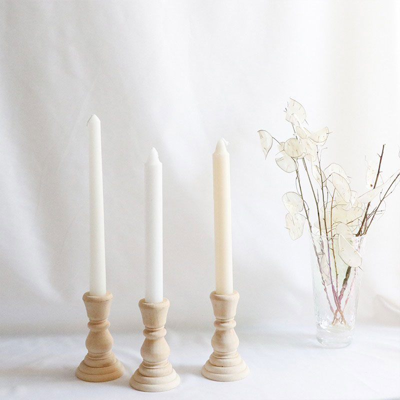 Chandelier en bois Vintage, 4/6 pouces, porte-bougie de mariage, pilier en bois, support de bougie, décor nordique pour la maison