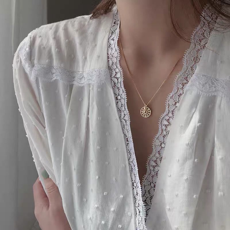 Anenjery Dubbellaags U-Vormige Thai Zilveren Ketting 925 Sterling Zilveren Korte Sleutelbeen Ketting Charme Ketting Voor Vrouwen S-N530