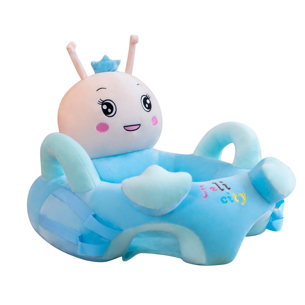 Cute Baby Plush Chair Sofa Practical Cartoon Animal Infant Baby Support Seat Chair Plush Toy for Learning Sit 45X48cm#37