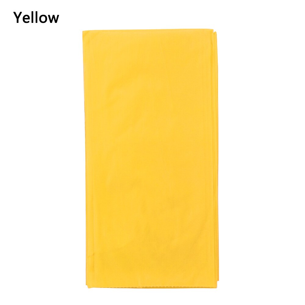 1PC Einfarbig Kunststoff Einweg Tisch Abdeckung Rechteck Schreibtisch Tuch Catering Hochzeit Partei Bankett Schreibtisch Abdeckung Hause Dekoration: yellow