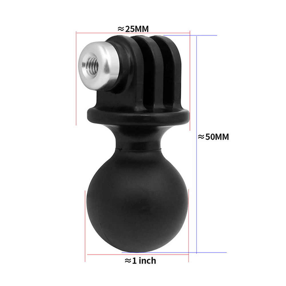 1-Zoll-Kugelkopf-Adapter, 1/4 Zoll Schraube, feste Halterung, Schmetterlingsclip für Gopro, SLR-Kamera, Unterwasser-Tauchhalterung, Tablett, Lichtklemme: Champagner#d5b489