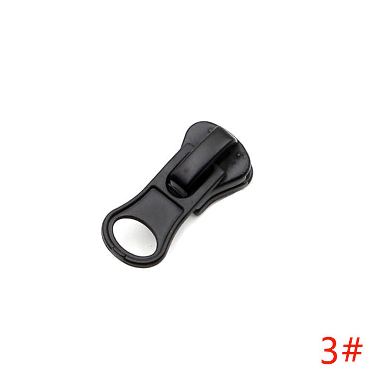 Meetee 10 sztuk 3 #5 #8 #10 #15 # suwaki z zamkiem błyskawicznym dla żywicy zamki ubrania kurtka zamki głowy zestaw naprawczy DIY suwak do szycia ściągacz: ZT005-Black-No3