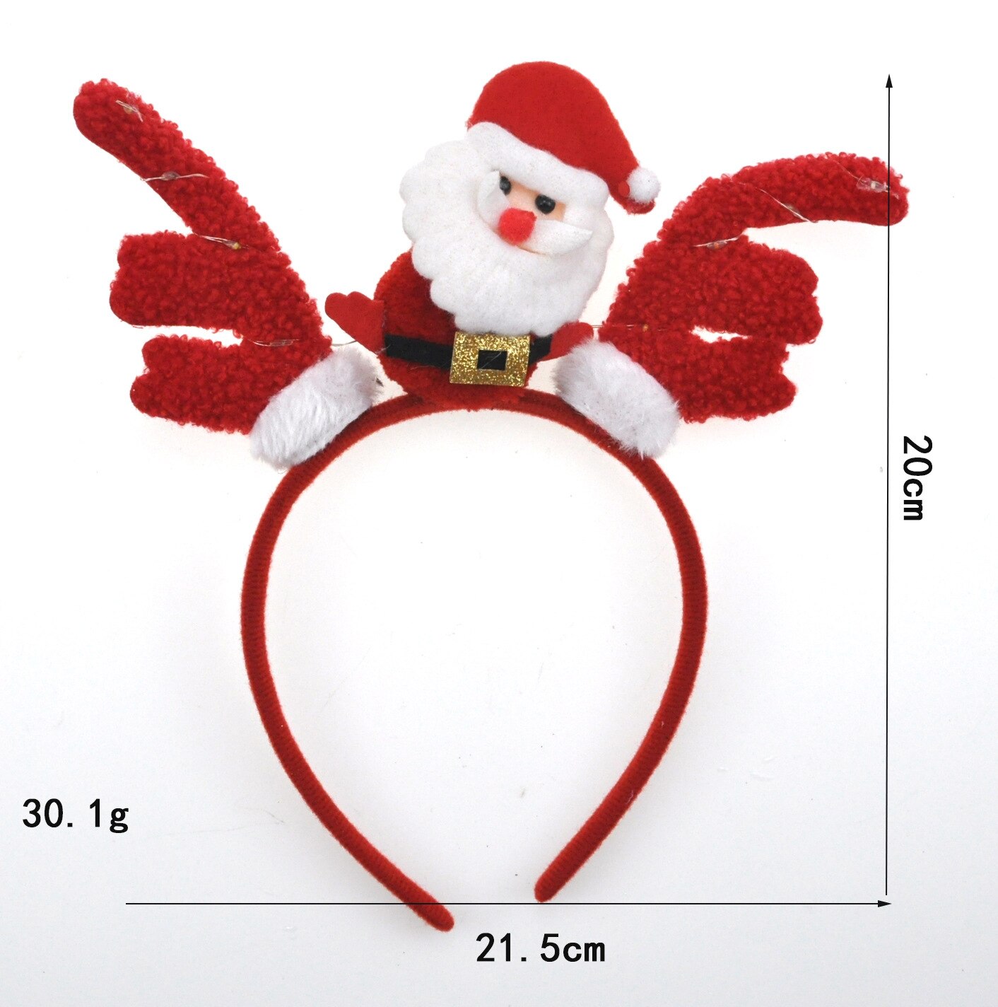 Mooie Kerst Hoofddeksels Sneeuwpop Gewei Led Licht Hoofdband Haarband Lightening Dubbele Hoofd Xmas Decoratie Jaar