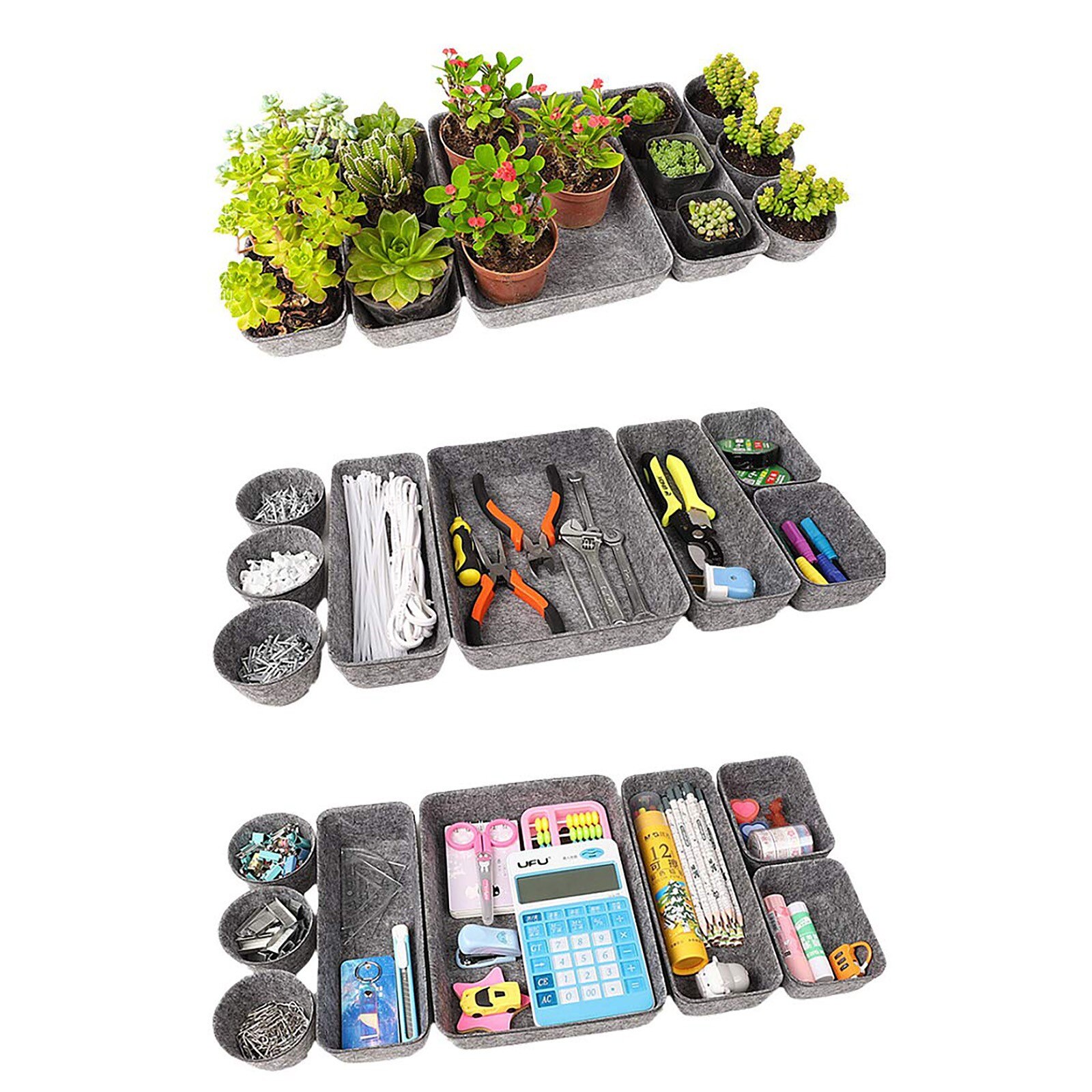 Desk Drawer Arranger Office Box Suit Box Desk Arrangement Storage Box For Underwear Storage Organizer Drawer Separators Box