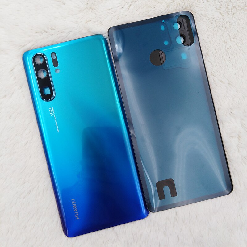 Originele Huawei P30/P30 Pro Glas Terug Batterij Cover Achterdeur Behuizing Case Vervangende Onderdelen Voor P30 P30Pro &amp; camera Lens Frame