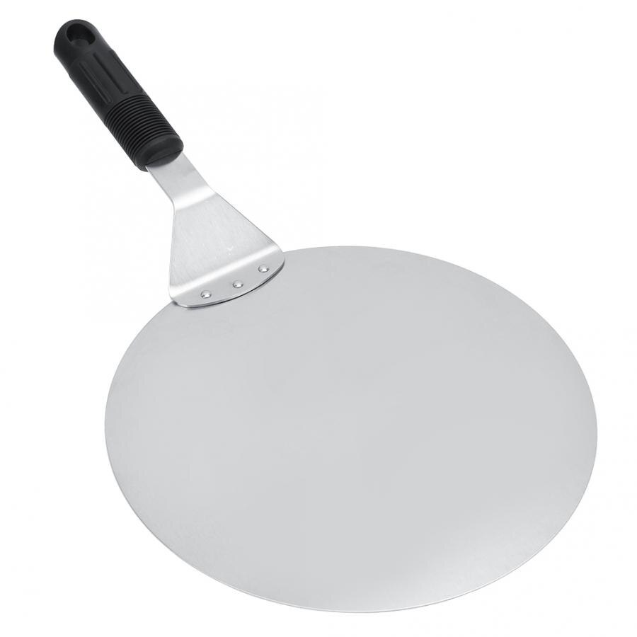 Sizzling Plate 10in Round Stainless Steel Pizza Peel Shovels Baking Shovel Paddle Kitchen Accessories Pastry Tools