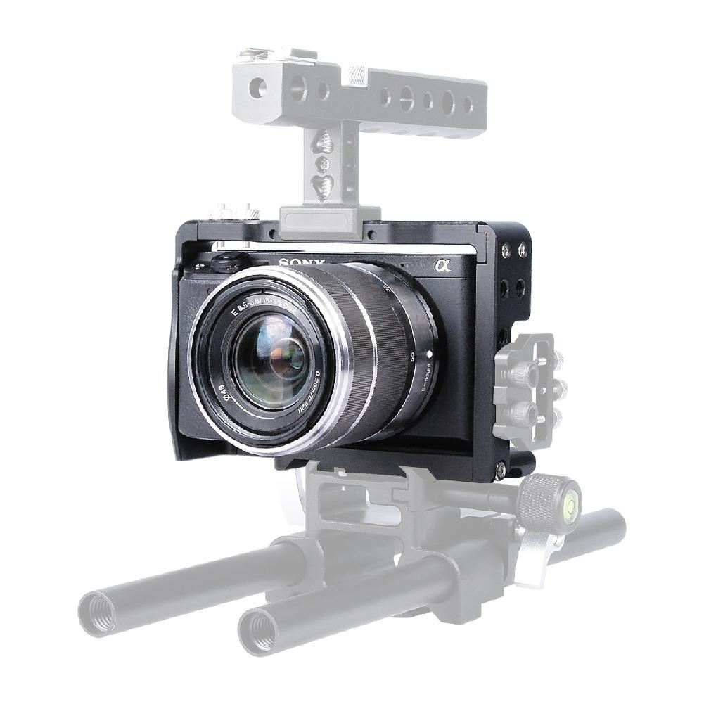Yiwa dslr-camera, konijnenkooi, universeel voor sony  a6- serie, aluminiumlegering, handheld stabilisator, fotografiebeugel  r30