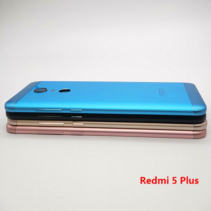 For Xiaomi Redmi 5 5A 5 Plus Housing Battery Back Cover Case with Power Volume Button for Xiaomi Redmi 5Plus 5 5A Battery Case