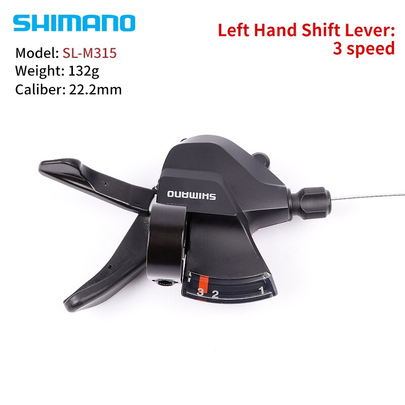 SHIMANO Altus SL-M315 SL-M310 MTB Shifter 2X7 2X8 3x7 3x8 2 3 7 8 14 16 21 24 S Speed Mountain Bike Shift Lever Trigger Set: SL-M315 3 speed