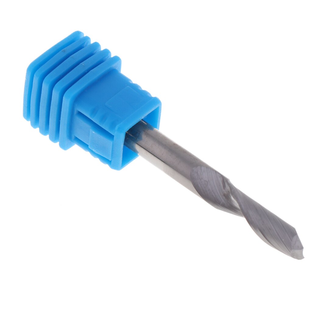 5 Maten Carbid Frees Bits Wolfraam Stalen Frees Cnc Spiral Router Bit Enkele Fluit: Licht Groen