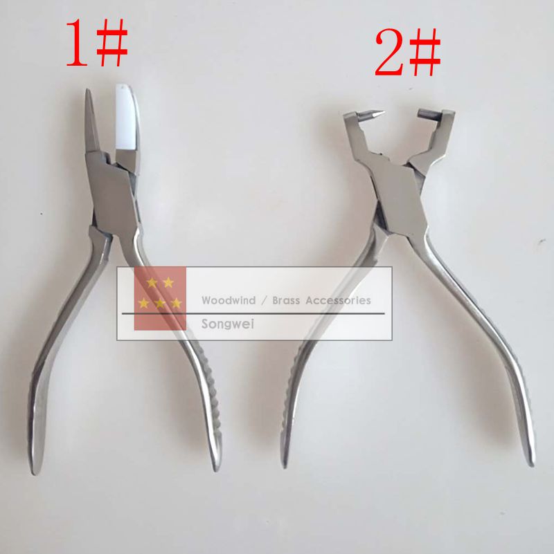 Saxofoon Naald Lente Installatie En Demontage Tangen Reparatie Tool Set voor klarinet fluit sax hobo fagot Piccolo: 2pcs