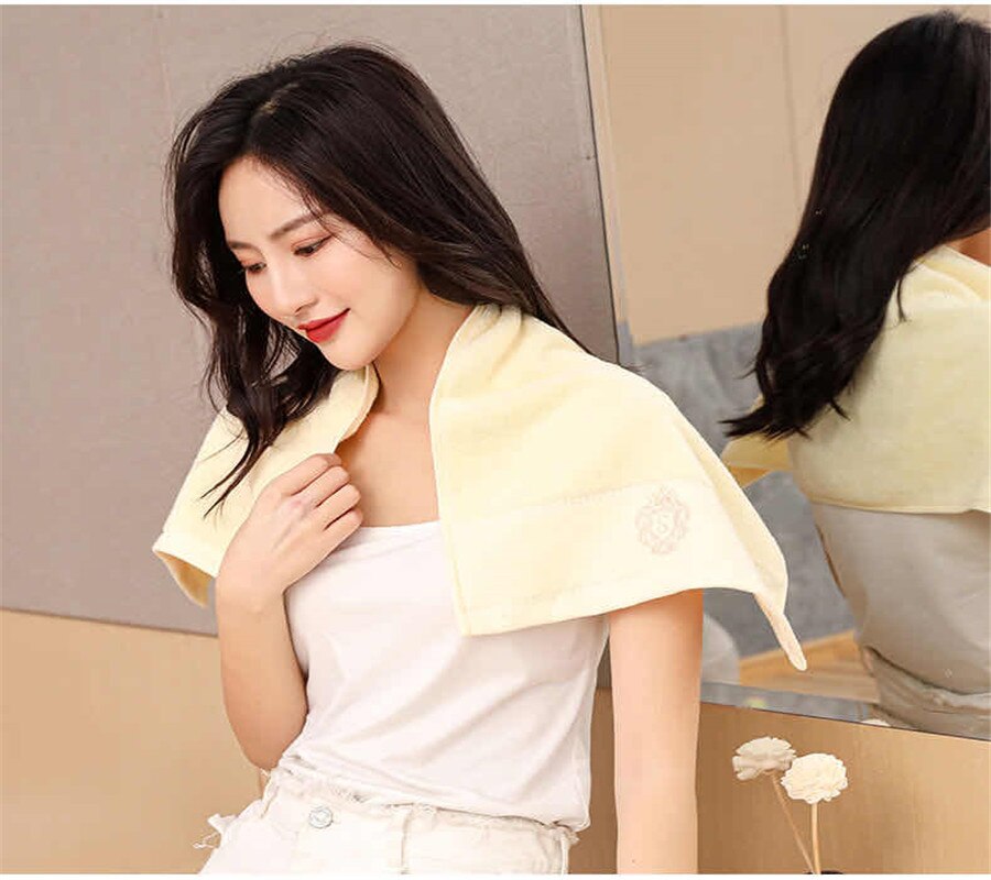 100% cotton towel household towel face towel soft and comfortable thickened adult sports handkerchief white gray blue
