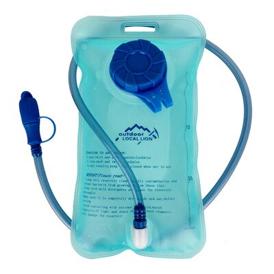 B89 Food Grade 1L-2L Eva Stro Waterzak Outdoor Riding Veldlopen Rugzak Waterzak: Light blue 1L