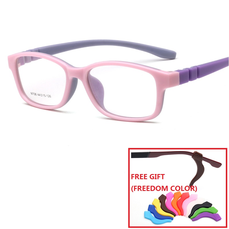 Zerosun Children Eyeglasses Frame Boys Girls Kids Optic Eyeglass Silicone Soft Flexible Glasses Child Boy's Girl's Eyewear