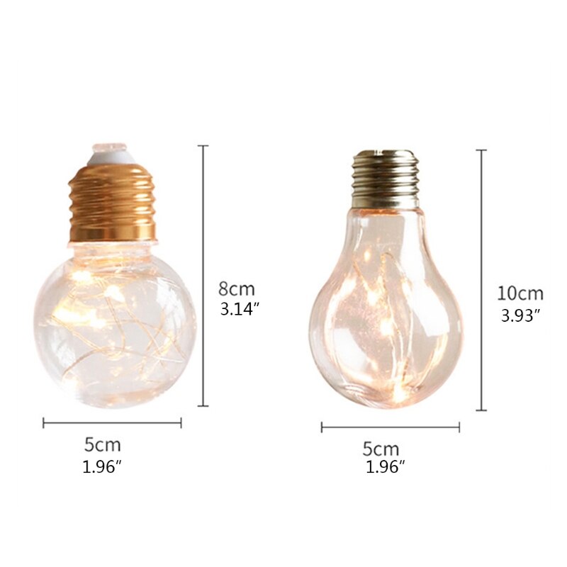 Battery Operated String Lights LED Christmas String Bulbs Modes Waterproof Globe Fairy String Light Warm White Lighting