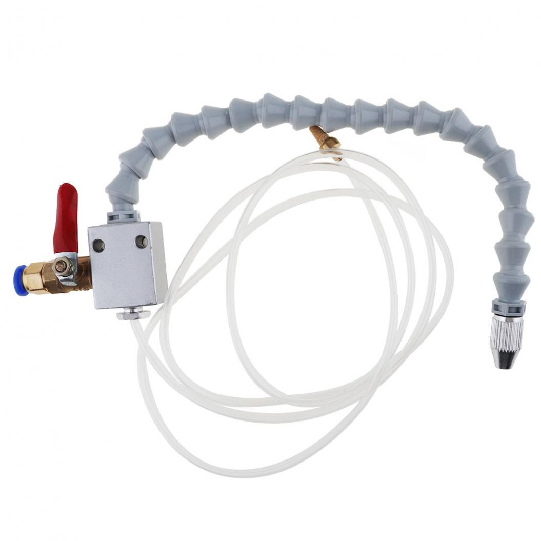 Witte Buis Inbrengen Cooling Spuit Met Kogelkraan Aanpassing Sluit 8 Mm Air Pijp Voor Metalen Snijden Graveren Cooling Machine