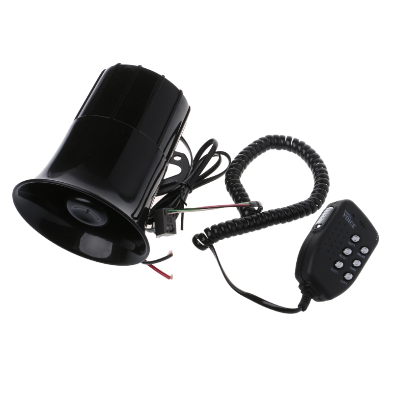 Dc 12v 6 sonidos 150db bocina de aire sirena altavoz para auto coche barco megáfono con micrófono