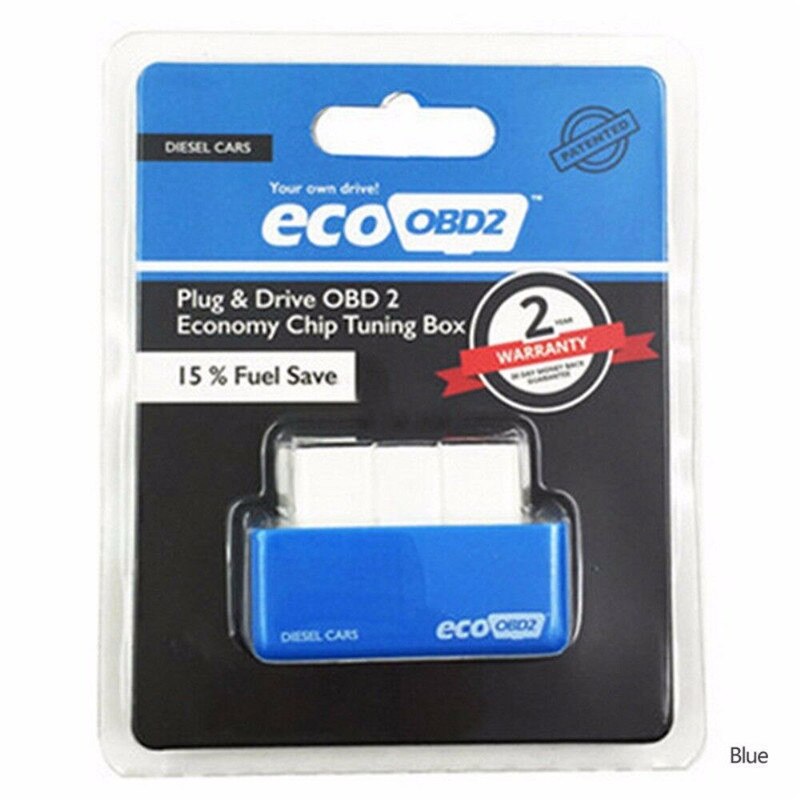 Hiyork 1PC Technical Car Fuel Saver Gas Saving Oil-saving Device For Universal Cars Fuel-Save Fuel Economizer Chip Durable Tools: Blue diesel car