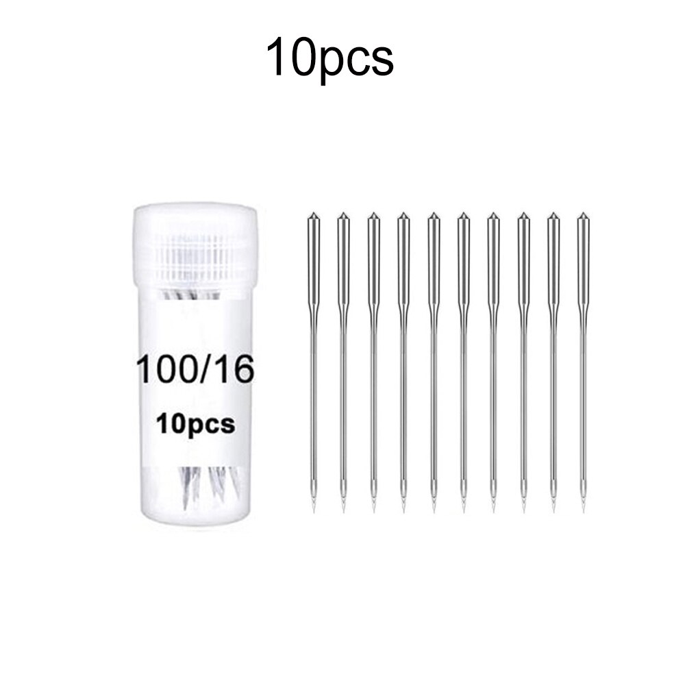 10pcs/lot Sewing Machine Needles 5 Sizes Jeans Universal Regular Point Sewing Needle for Home Sewing Machine Supplies Set: 10pcs 100size