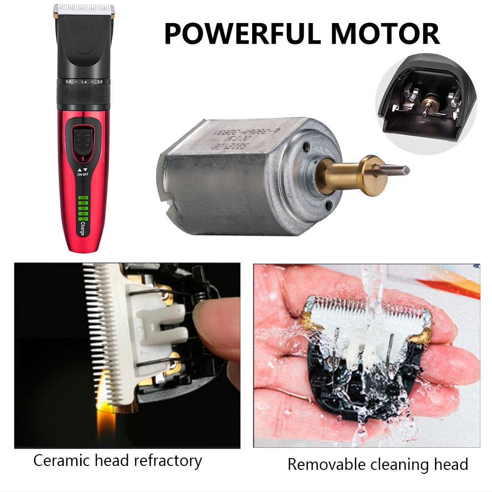 Pet Dog Cat Hair Trimmer Rechargeable Low-noise Pet Hair Clipper Remover Grooming Hair Trimmer Electrical Pets Hair Cut Machine