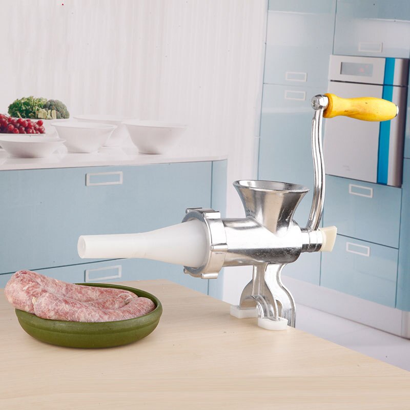 manual meat grinder and sausage maker stuffer stand mixer kitchenaid stainless steel mincer machine for home use