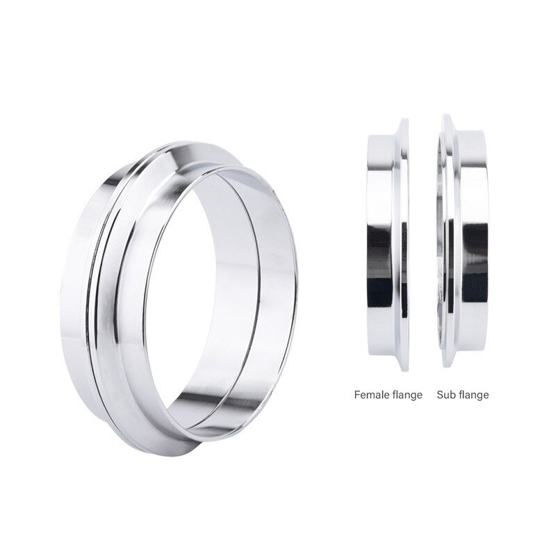 SPEEDWOW 3.5 Inch 89mm Quick Release V Band Clamp Male Female Exhaust V Band Clamp Flange Kit For Turbo Downpipe Clamp