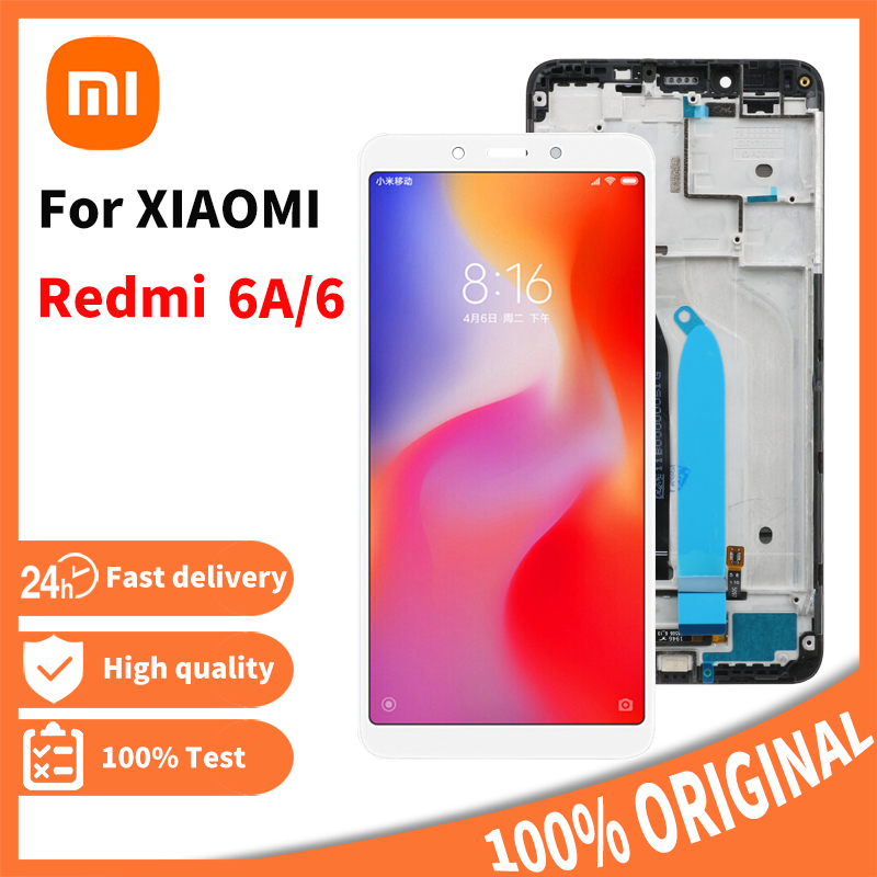 5.45 &#39;&#39;LCD originale per Xiaomi Redmi 6A Display LCD Touch Screen con cornice LCD digitalizzatore Redmi 6 Display Assembly parti di riparazione