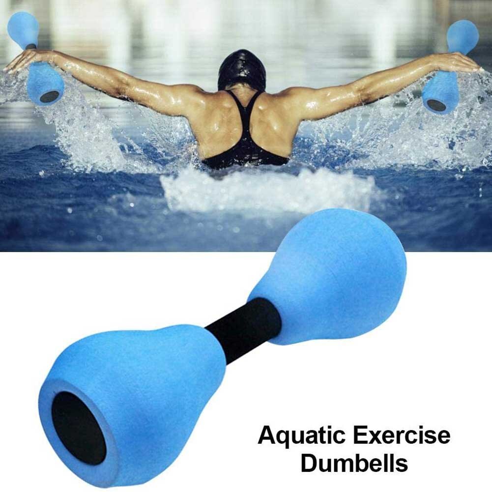 1Pair Aquatic Exercise Dumbells Water Aerobic Exercise Foam Dumbbell Pool Resistance For Adults Kids Beginners Water Exercises