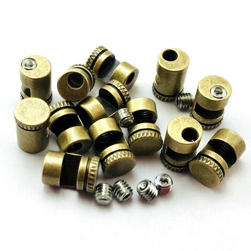 1Pcs Push Cutter Schroeven Moersleutel Mes 110 Duim Stud Push Mes Knop Heldere Messing Duim Nagel Schroef Pusher Schroef