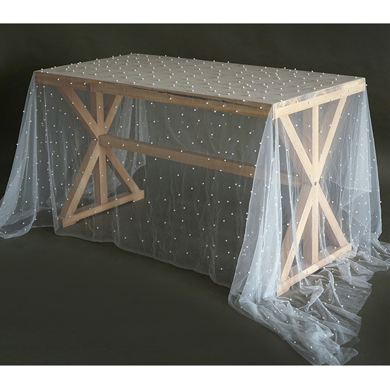 Sweetgo perle dug til kagebord 145*100cm/300cm stjerneklar univers stil baggrund klud boligindretning tilbehør