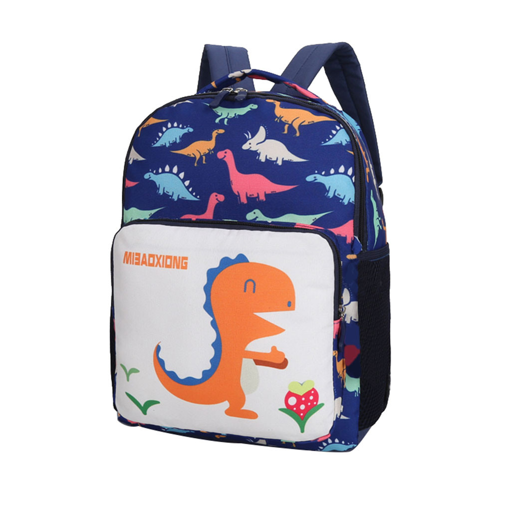 INSULAR Children Baby Boys Girls Kids Bag Dinosaur Pattern Cartoon Backpack Toddler Animal Children Backpacks School Bags #45: Dark Blue