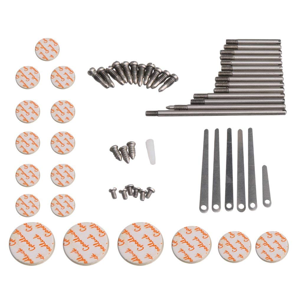 Kit de herramientas de reparación de clarinetes, piezas de mantenimiento, Kit de tornillos, hoja de resorte, accesorio para instrumentos de viento en madera, bricolaje