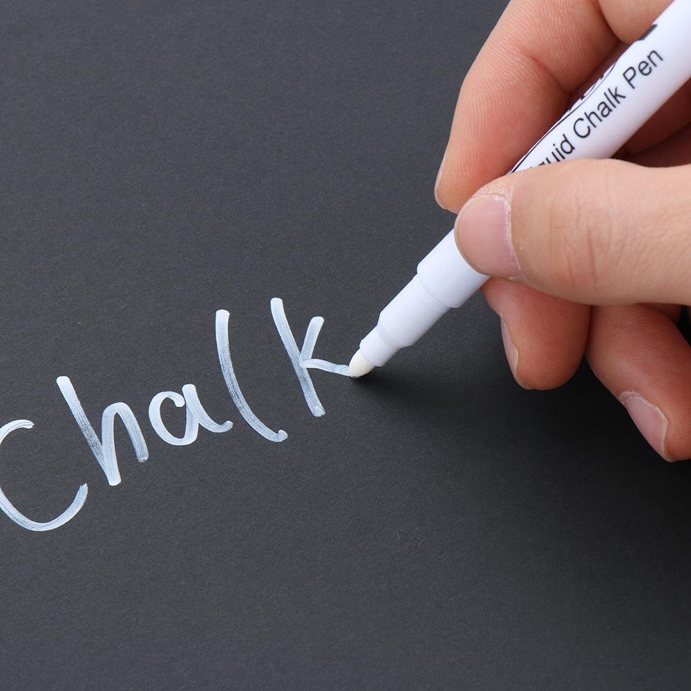 1/5/10 pcs White Liquid Chalk Pen Marker Glass Windows Chalkboard Blackboard Writing Drawing Liquid Ink Pen Erasable