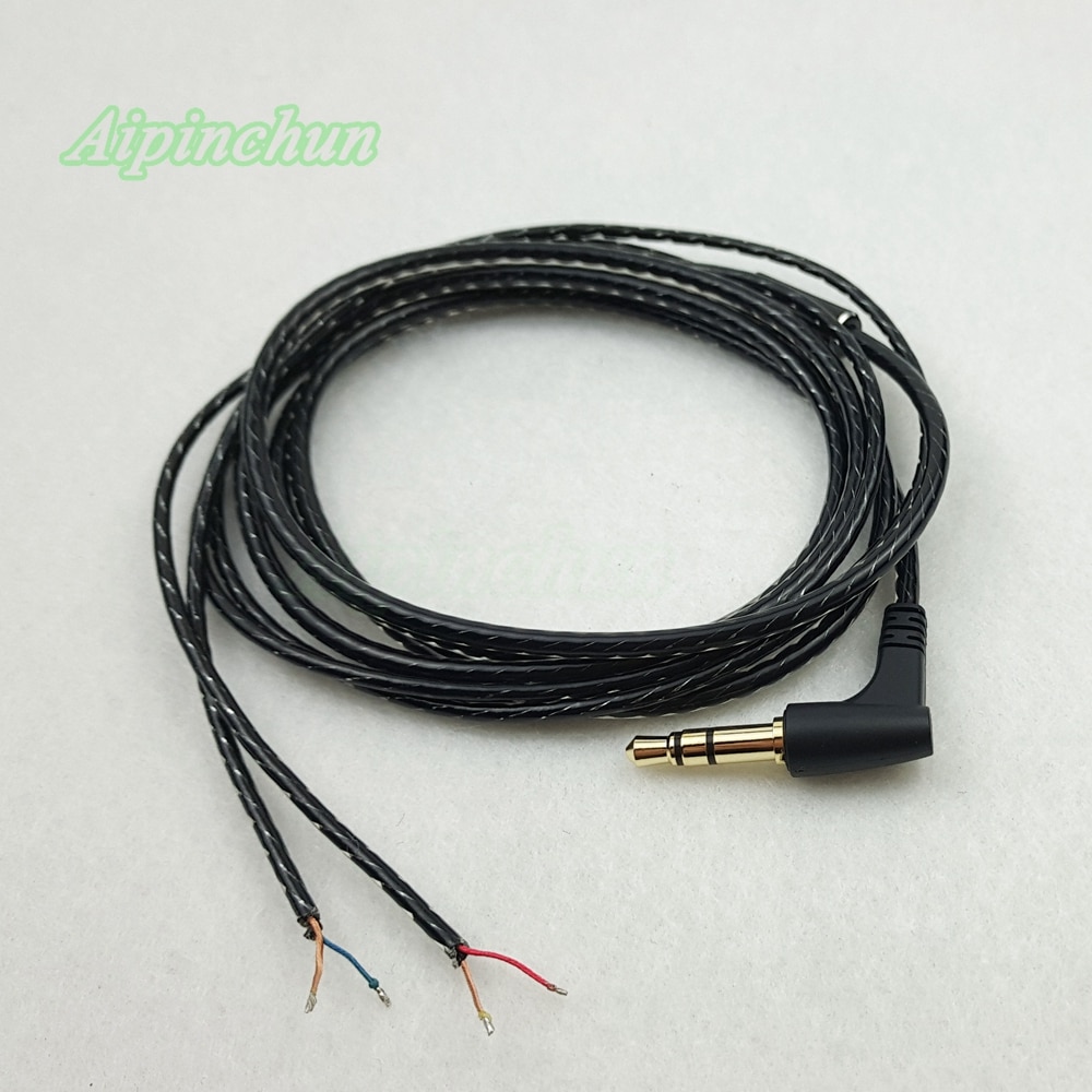 Aipinchun 3.5mm 3-biegunowy gniazdo do gięcia DIY słuchawki kabel audio naprawa słuchawek wymiana przewodu LC-OFC drut A34
