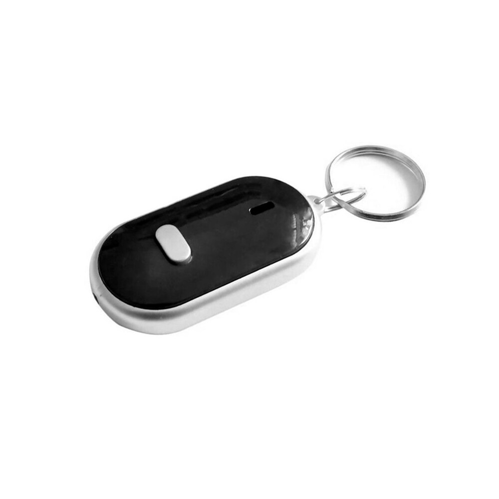 kebidu Mini Portable Sound Control Lost Key Finder Locator Keychain LED Light Torch Whistle Key Finder: Black