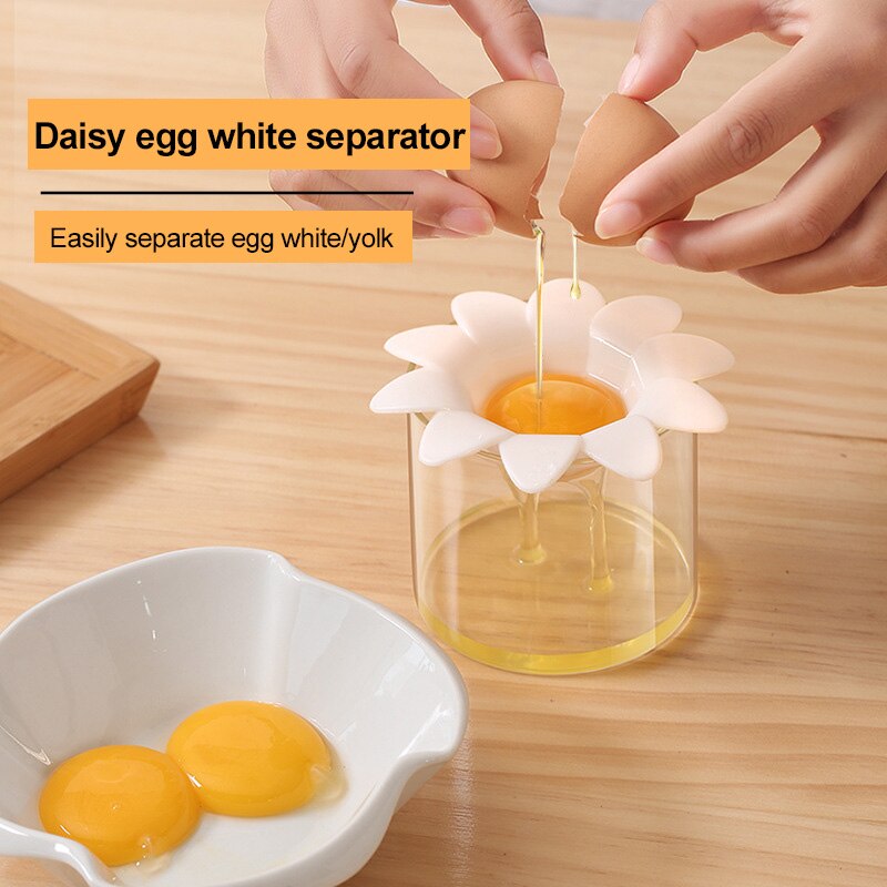Daisy æggeblomme dividerer plast æggeblomme sigtning hjem køkken kok spisning madlavning gadgetfor husholdning køkken æg værktøjer