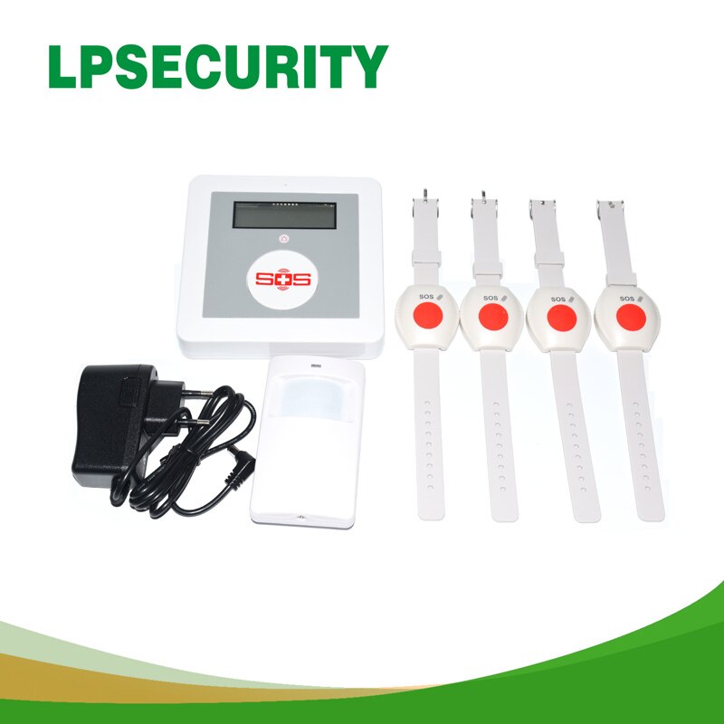 LPSECURITY Smart Home Security Wireless APP Remote Control GSM Alarm System SOS Panic Button SMS Alarm Elderly Care Panel Kit