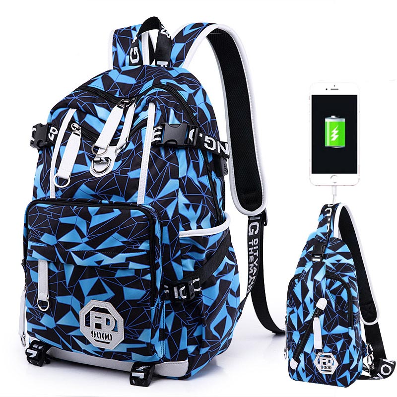 Mochila para portátil de 15,6 pulgadas con puerto de carga USB para mujer, mochila para estudiantes y estudiantes, mochila para niños mochila: style 1 set