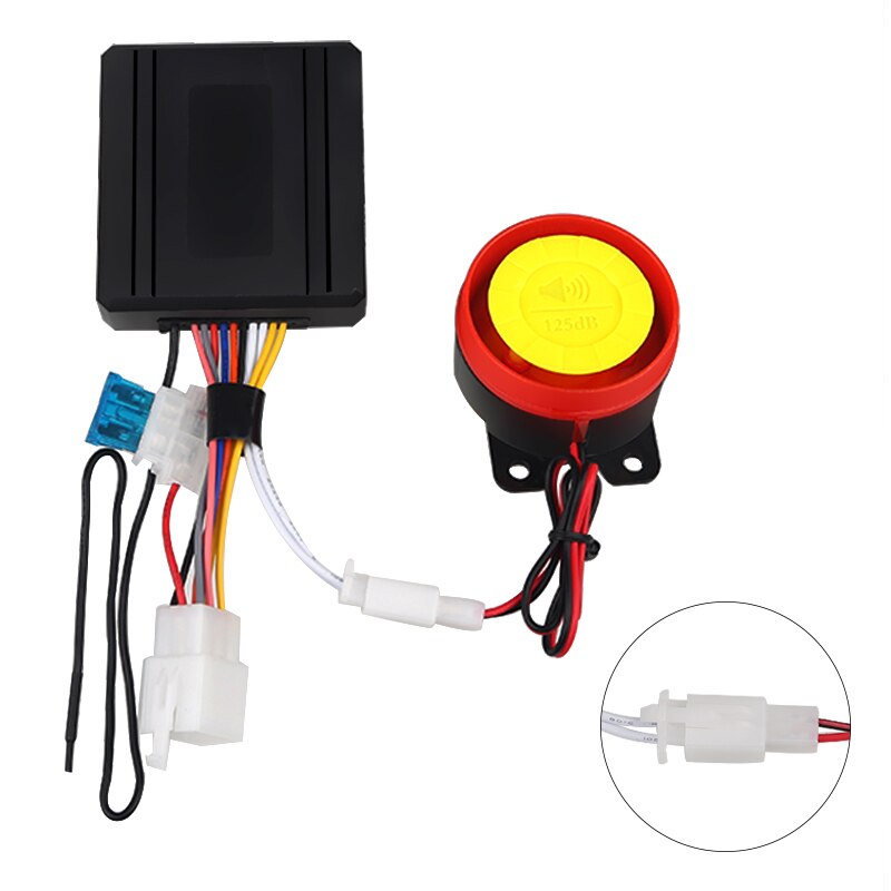 12v motorcykel scooter alarm system nøgle shell fjernbetjening 125db motorcykel anti-tyveri sikkerhed alarm beskyttelsessystem