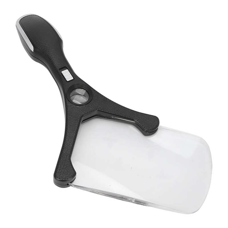 LED Page Magnifier Lighted Magnifying Glass Clear Magnification for Drawing