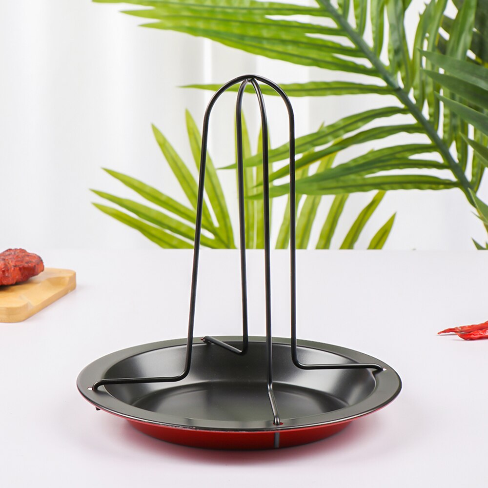 1 Set Barbecue Grillen Bakken Koken Plank Pannen Non-stick Stand Kip Koffiebrander Houder Rack Met Kom Bbq Accessoires gereedschap
