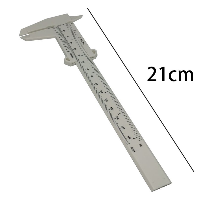 150mm 0.5mm Vernier Caliper Double Scale Plastic Vernier Caliper Measuring Student Mini Tool Ruler DIY Model Making: 02