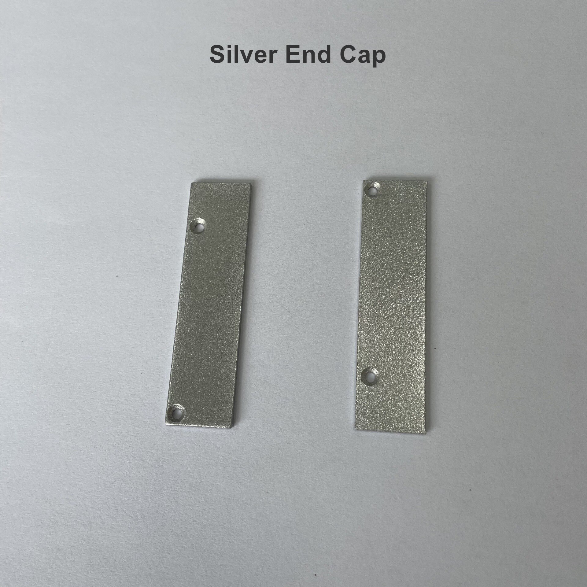 60mm/80mm LED Skirting Line Strip Light Aluminum Profile Accessories Baseboard Plastic Internal Angle External Corner Connector: Silver End Cap / 60mm