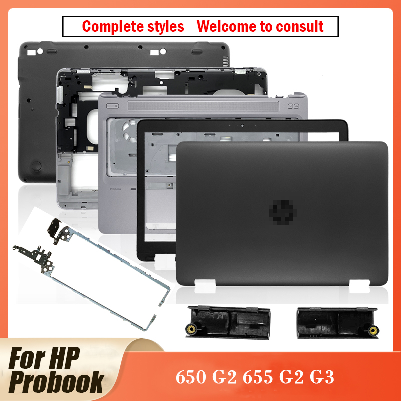 Écran LCD pour ordinateur portable HP Probook 650 G2 655 G2 G3, coque arrière/avant/lunette/charnières/repose-paume/boîtier inférieur d'origine, 840724 – 001, 840726-001