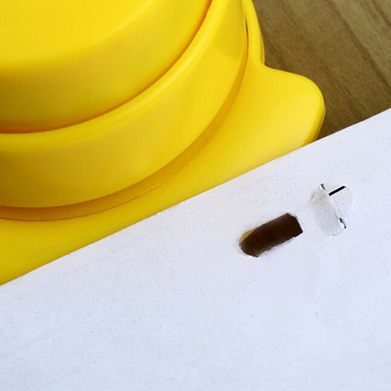 1 PCS Office Home Staple Free Stapleless Stapler Paper Binding Binder Paperclip