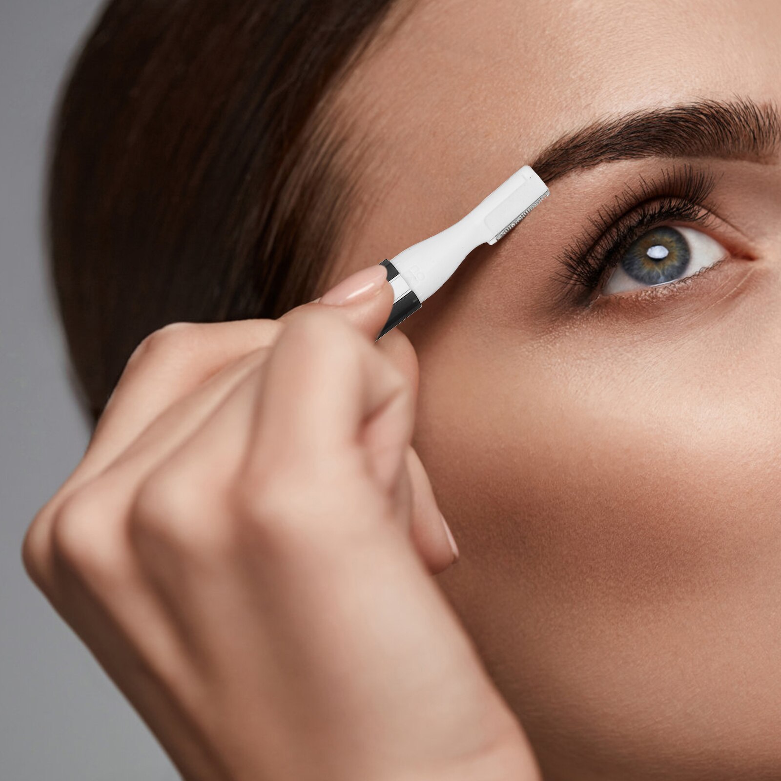 1 Set Electric Razor Trimmer Facial Hair Remover with Comb Brush