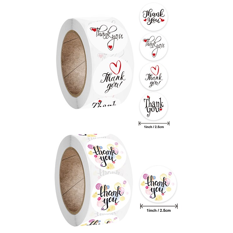 500pcs/Roll Thank You Stickers for Seal Labels 2.5... – Vicedeal