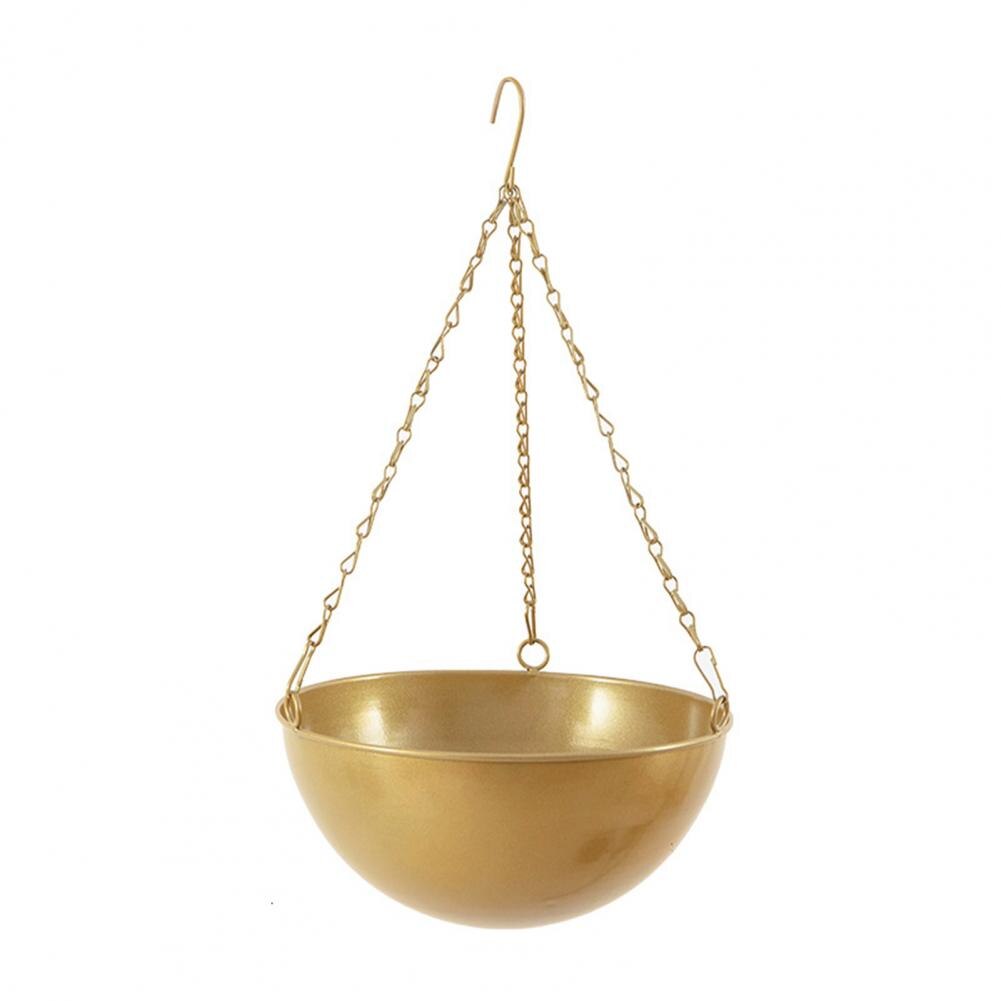 Succulent Hanging Planter  Sturdy Iron Detachable Chain Flower Hanging Pot for Garden : D