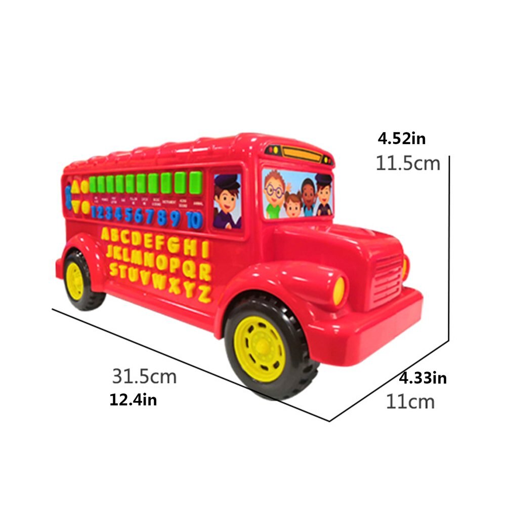 Alfabet Phonics Bus Vroege Onderwijs Puzzel Bus Auto Speelgoed Interactief Speelgoed Ouder-kind Communicatie Tool